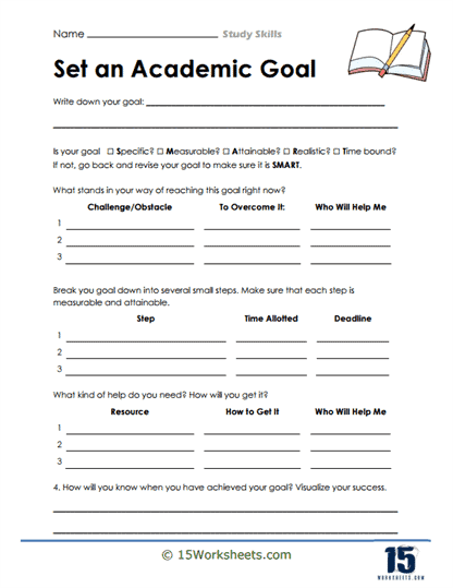 Study Skills Worksheets - 15 Worksheets Library