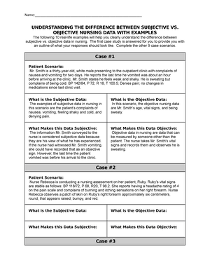 Free subjective vs objective worksheet, Download Free subjective vs ...