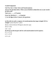 1.16 unit test.odt - Graded Assignment Unit Test Part 2: Basic ...