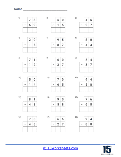 Regrouping Subtraction Worksheets - 15 Worksheets Library