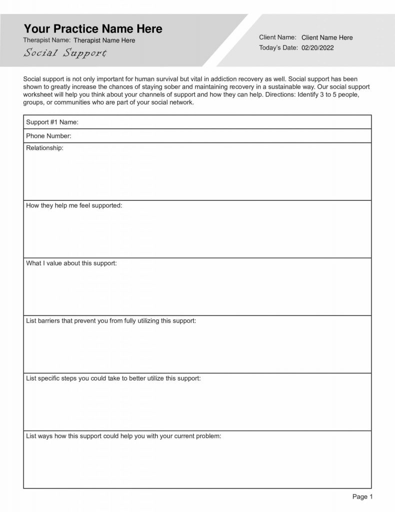 18 Group Therapy Mental Health Worksheets - Free PDF at worksheeto.com ...