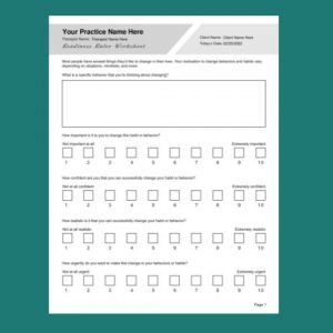 substance abuse therapy worksheet