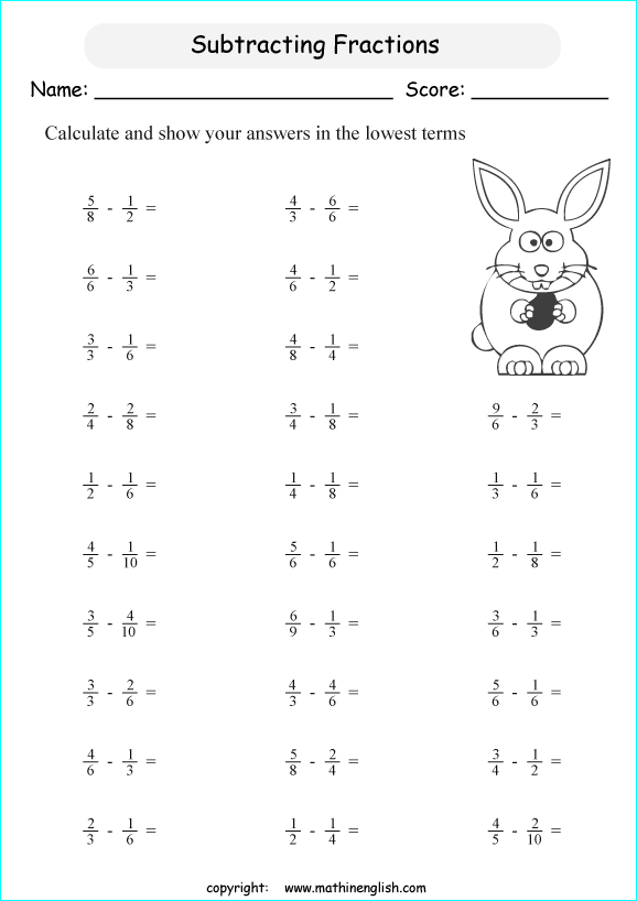 Printable primary math worksheet for math grades 1 to 6 based on ...