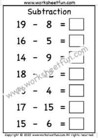 Subtraction - 2 Digit / FREE Printable Worksheets - Worksheetfun