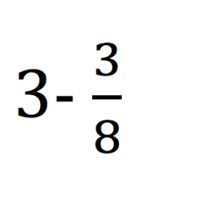subtracting fractions with whole numbers