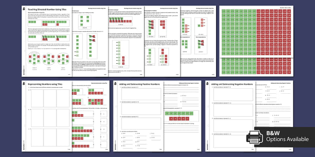 ? Adding and Subtracting Negative Numbers with Tiles