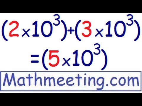 Scientific Notation - Adding and Subtracting