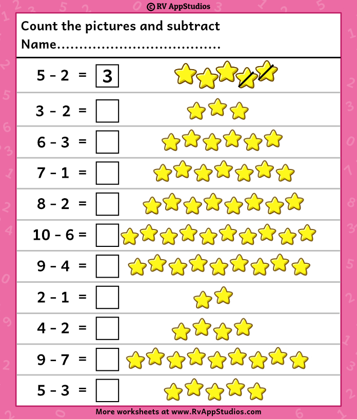 Subtraction Worksheets | Free Printable Subtraction Worksheets