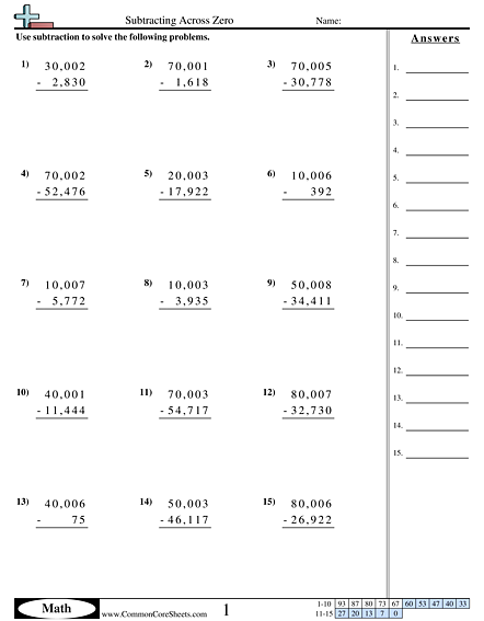 Subtraction Worksheets | Free - Distance Learning, worksheets and ...