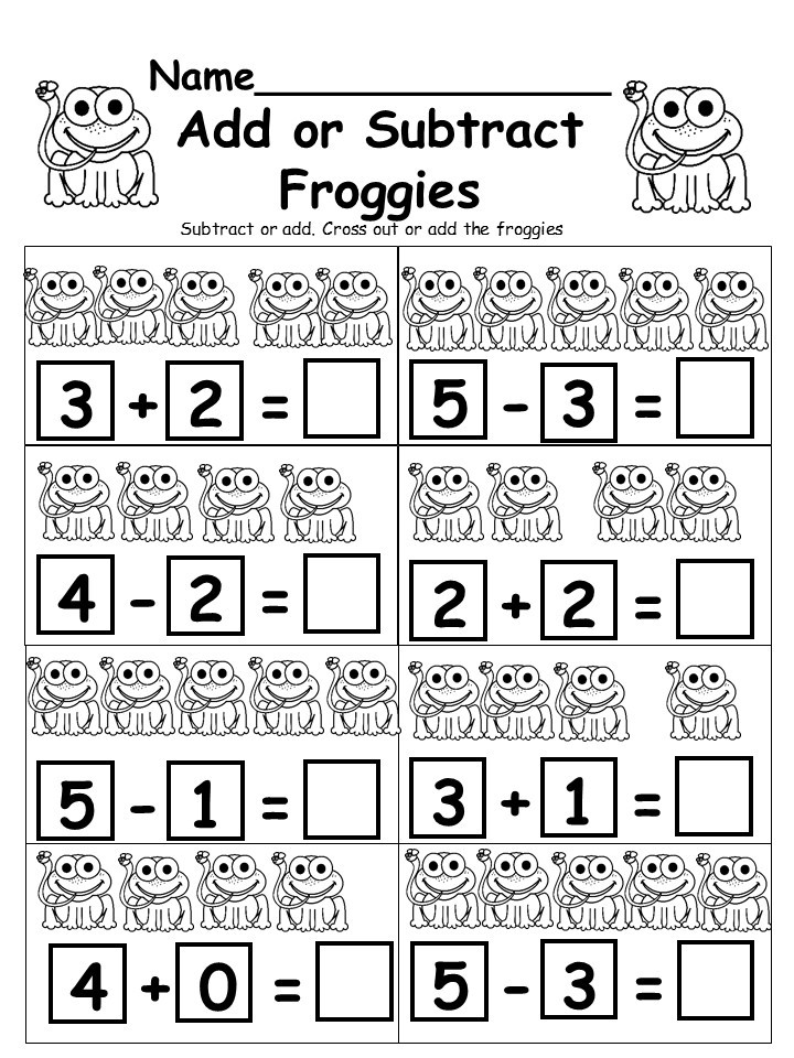 subtraction and addition worksheet for