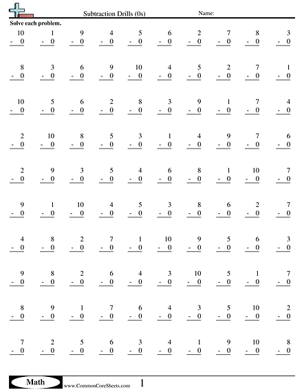 Math Drills Worksheets | Free - Distance Learning, worksheets and ...