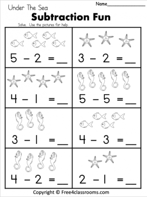 Subtraction - 1 Digit Archives FREE and No Login - Free4Classrooms