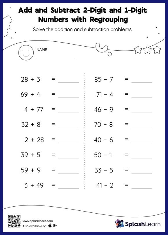 Free Printable Subtraction Worksheets for Kids SplashLearn Worksheets Library