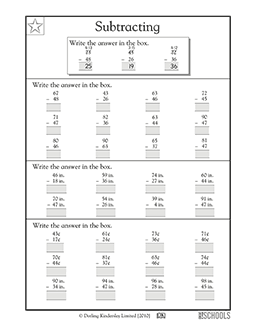 Subtraction practice, part 5 | 2nd grade Math Worksheet | GreatSchools