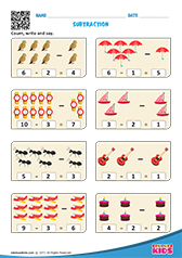 Free Printable Subtraction Worksheets for Pre-k &  Kindergarten