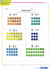Math Subtraction Games, Quizzes and Worksheets for kids
