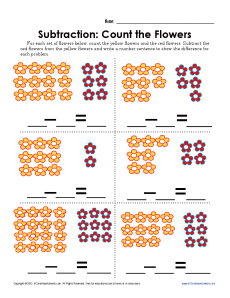 subtraction sentences worksheet first grade