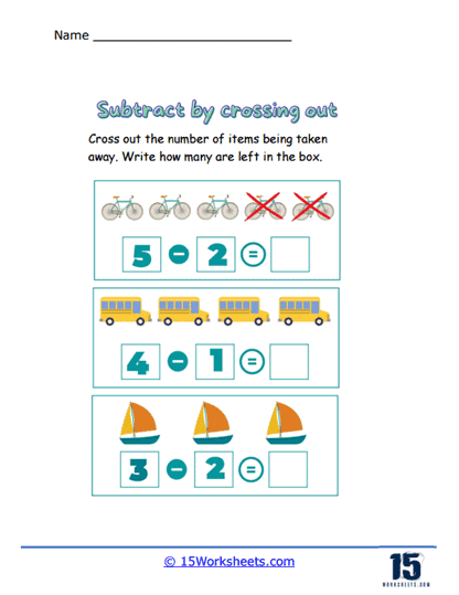 Subtract By Crossing Out Worksheets - 15 Worksheets Library