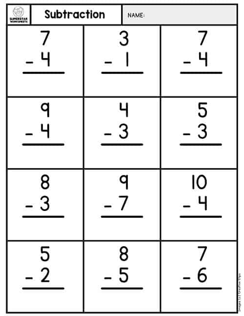 subtraction with and without regrouping worksheet