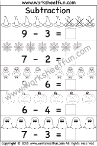subtraction with regrouping halloween worksheet