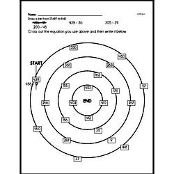 subtraction with regrouping puzzle worksheet