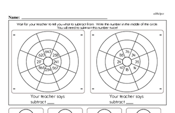 subtraction with regrouping twice worksheet