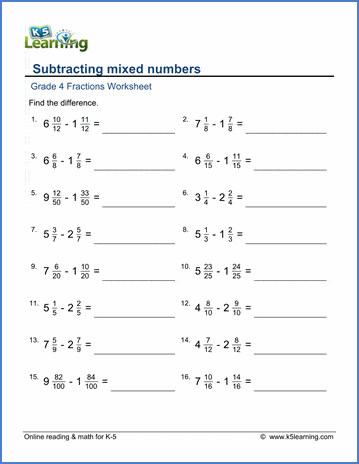 subtraction with regrouping worksheet common