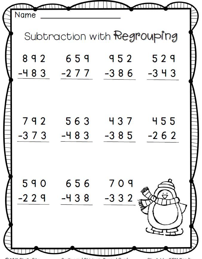 3-Digit Subtraction - Free Worksheets - Worksheets Library 3-digit-subtraction-free-worksheets-worksheets-library
