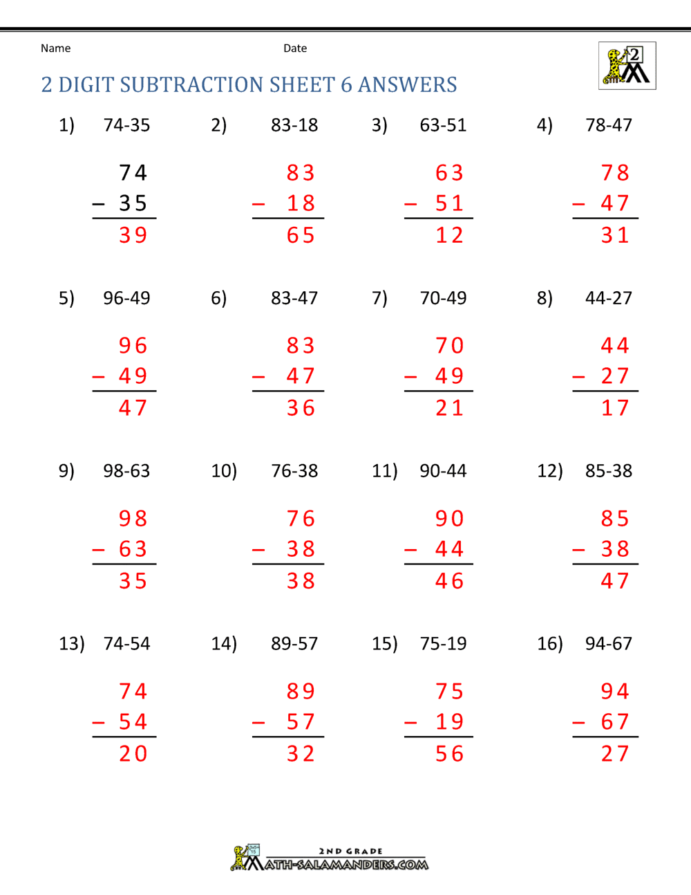 subtraction with regrouping worksheet grade