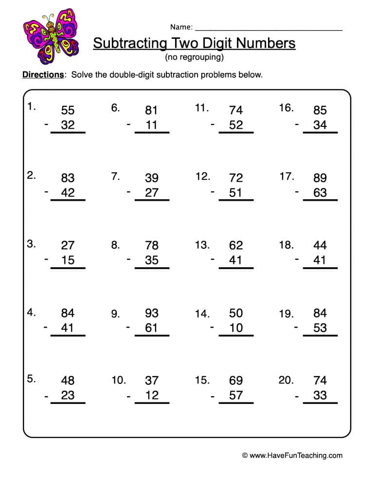subtraction with regrouping worksheet with steps