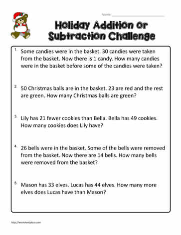 subtraction word problems worksheet 3rd grade