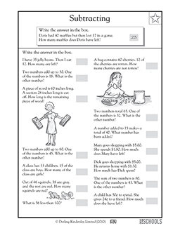 Subtraction word problems #1 | 2nd grade, 3rd grade Math Worksheet ...
