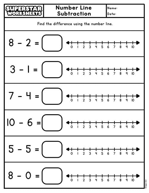 First Grade Subtraction Worksheets -Worksheets Library