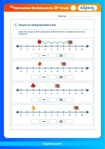 subtraction worksheet 2nd grade free