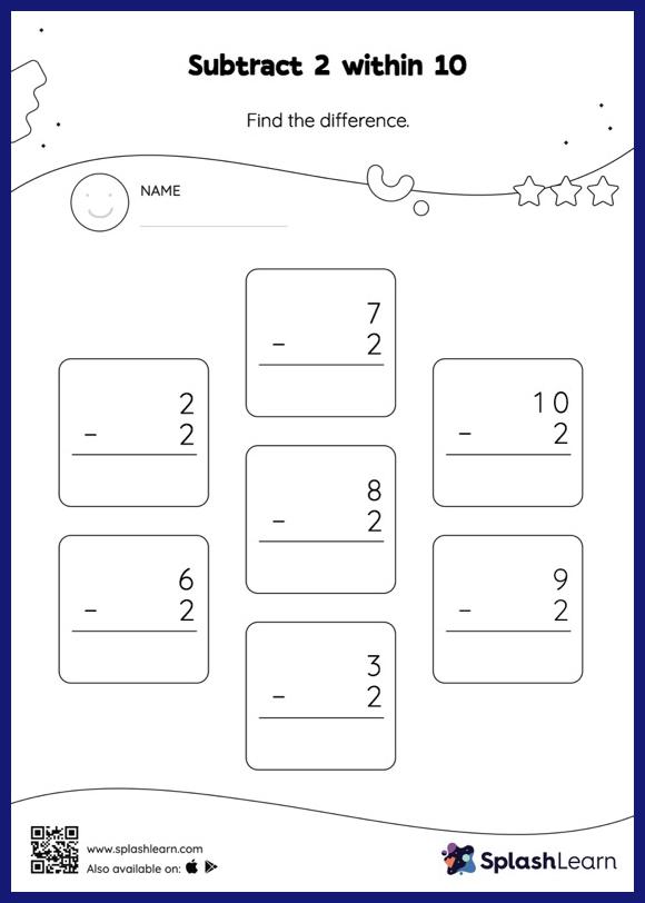 subtraction worksheet 2nd grade with