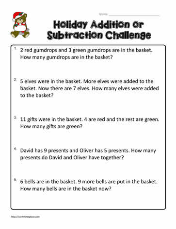 2nd Grade Word Problems Worksheets