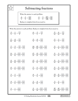 subtraction worksheet 4th grade