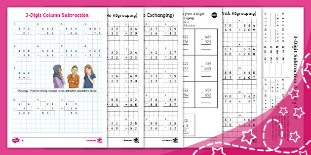 ? Addition &  Subtraction 2 &  3 Digit Numbers Pack for Parents