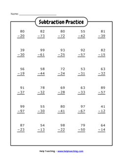 Free Printable Math Worksheet and Game Generators - HelpTeaching.com