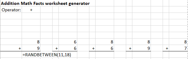 subtraction worksheet builder