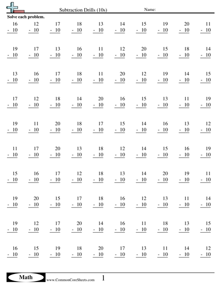 Subtraction Worksheets | Free - Distance Learning, worksheets and ...
