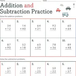 Printable Common Core Subtraction Worksheets 