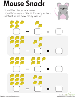 Counting Up Subtraction | Worksheet 