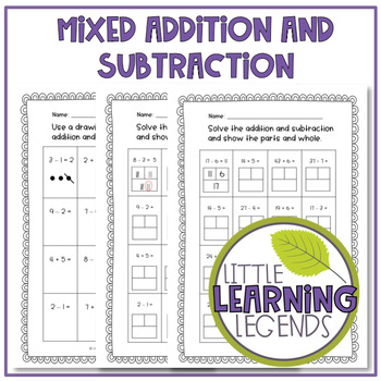 FREE differentiated mixed addition and subtraction worksheets worksheets library