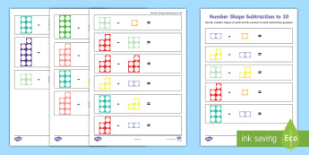 subtraction worksheet early