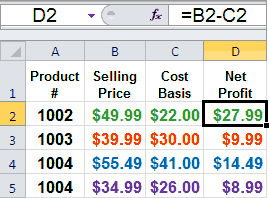 How to Add and Subtract in Microsoft Excel