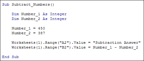 Excel VBA Programming: basic mathematical operators - addition and ...