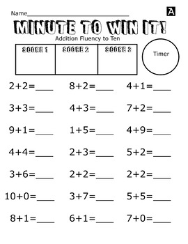 First Grade Addition and Subtraction Worksheets
