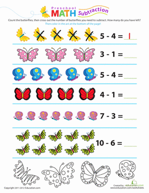 Bye Bye Butterflies! | Worksheet 