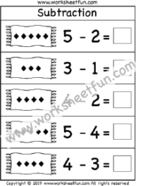 1st Grade Subtraction / FREE Printable Worksheets - Worksheetfun